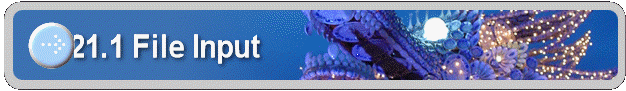 21.1 File Input