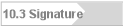 10.3 Signature