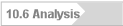 10.6 Analysis
