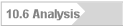 10.6 Analysis