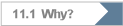 11.1  Why?