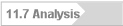 11.7 Analysis