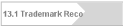 13.1 Trademark Reco