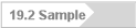 19.2 Sample