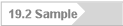19.2 Sample