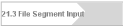 21.3 File Segment Input