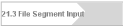 21.3 File Segment Input