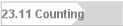 23.11 Counting