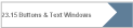 23.15 Buttons & Text Windows