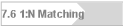7.6 1:N Matching