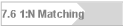 7.6 1:N Matching