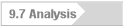 9.7 Analysis