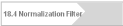 18.4 Normalization Filter