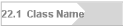 22.1  Class Name