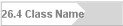 26.4 Class Name